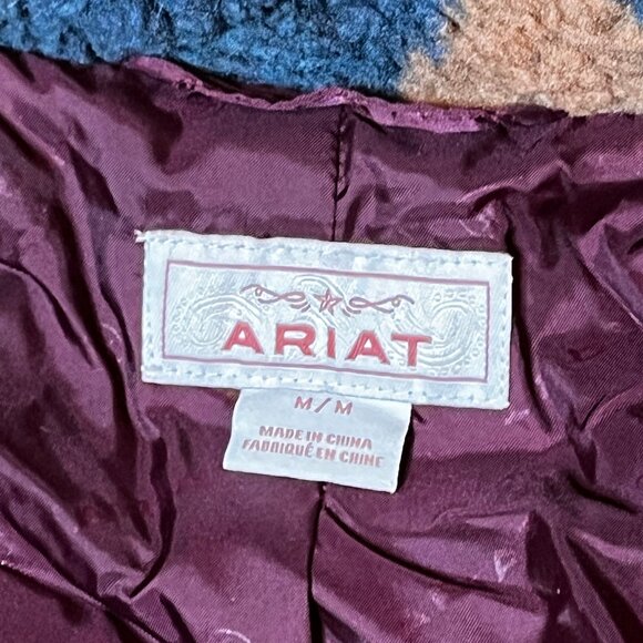 Ariat Katharine Aztec Coat Womens SZ M Fleece Western Navajo Southwest Country - Picture 13 of 16